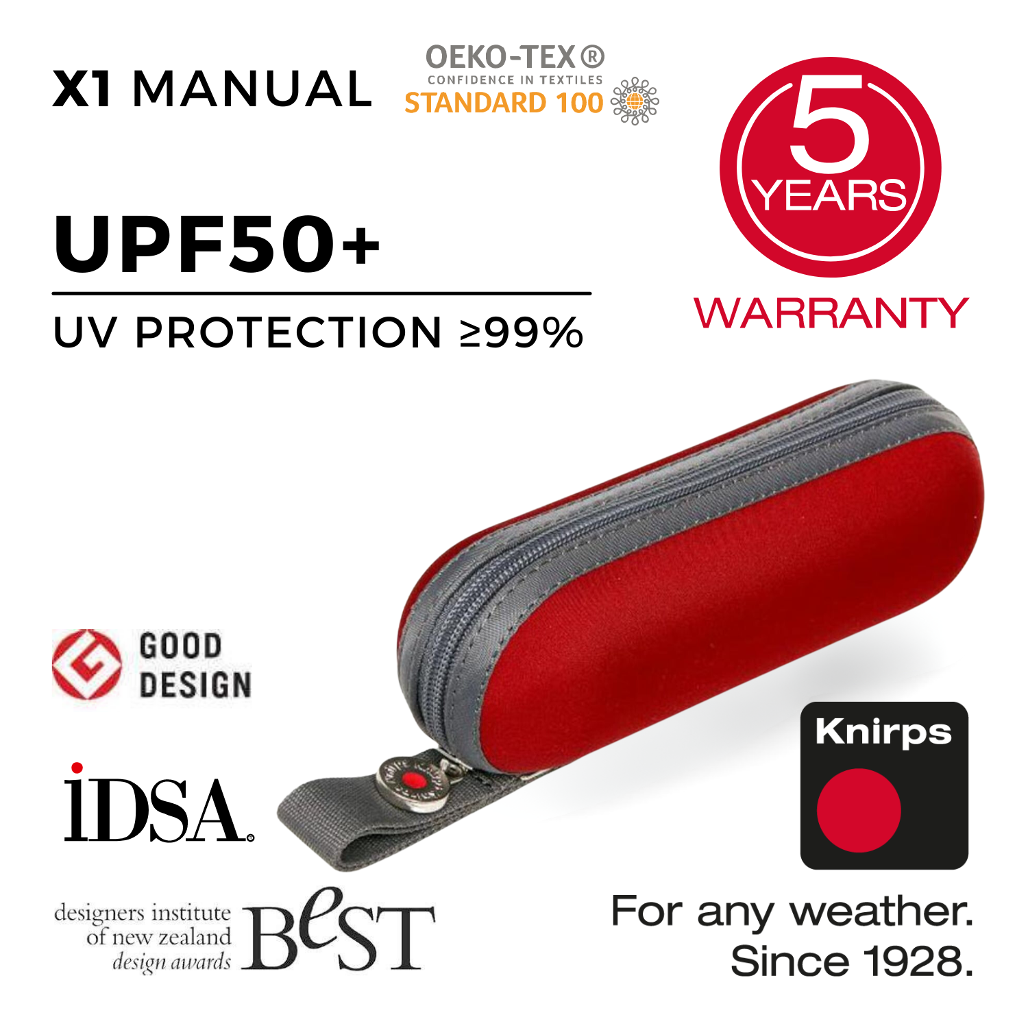 buy-knirps-x1-manual-umbrella-uv-protection-dark-red-in-singapore