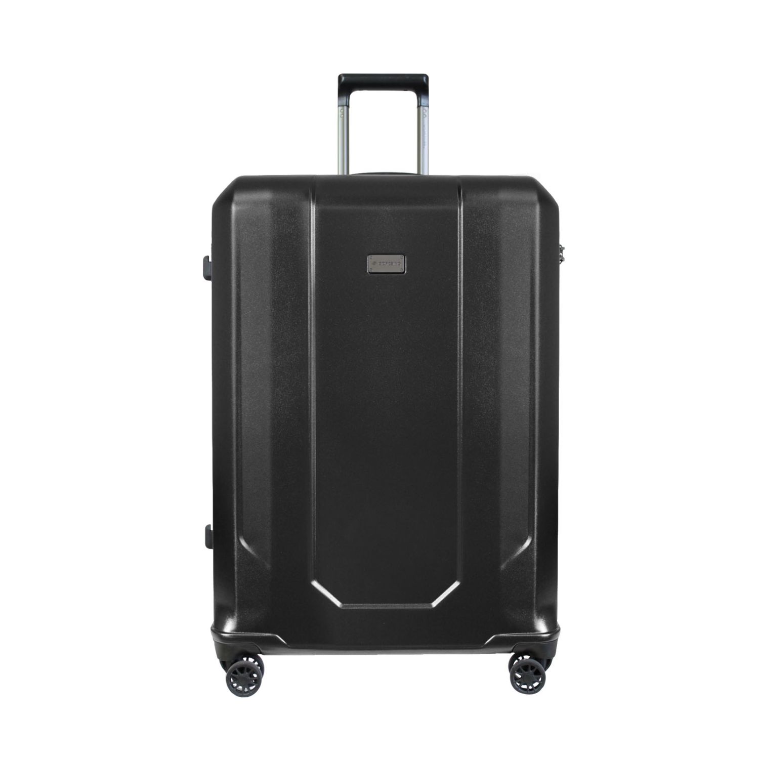 matte black suitcase