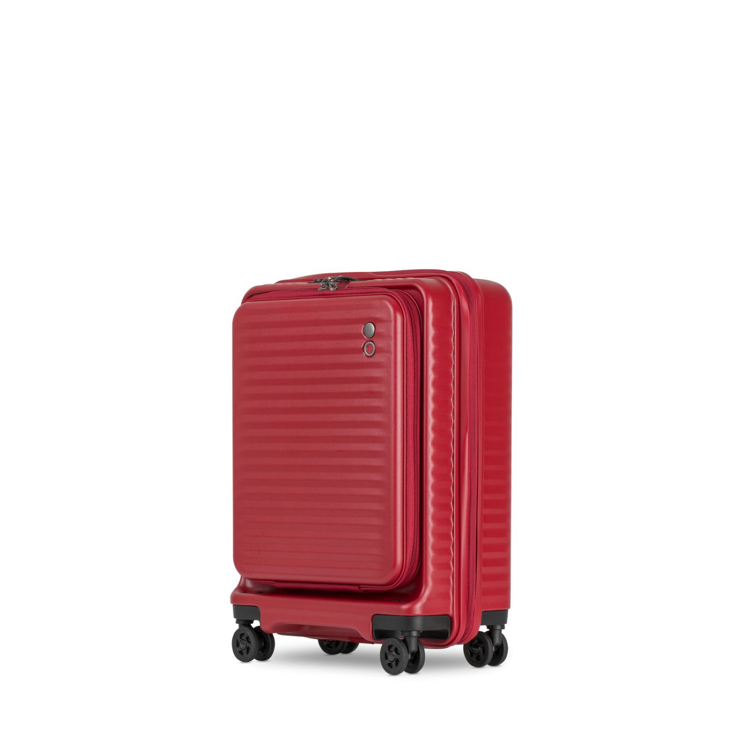 red suitcase carry on