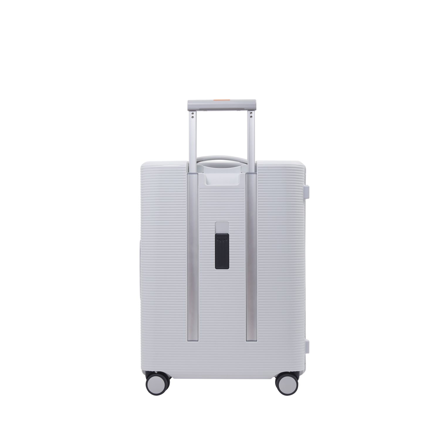 light grey suitcase