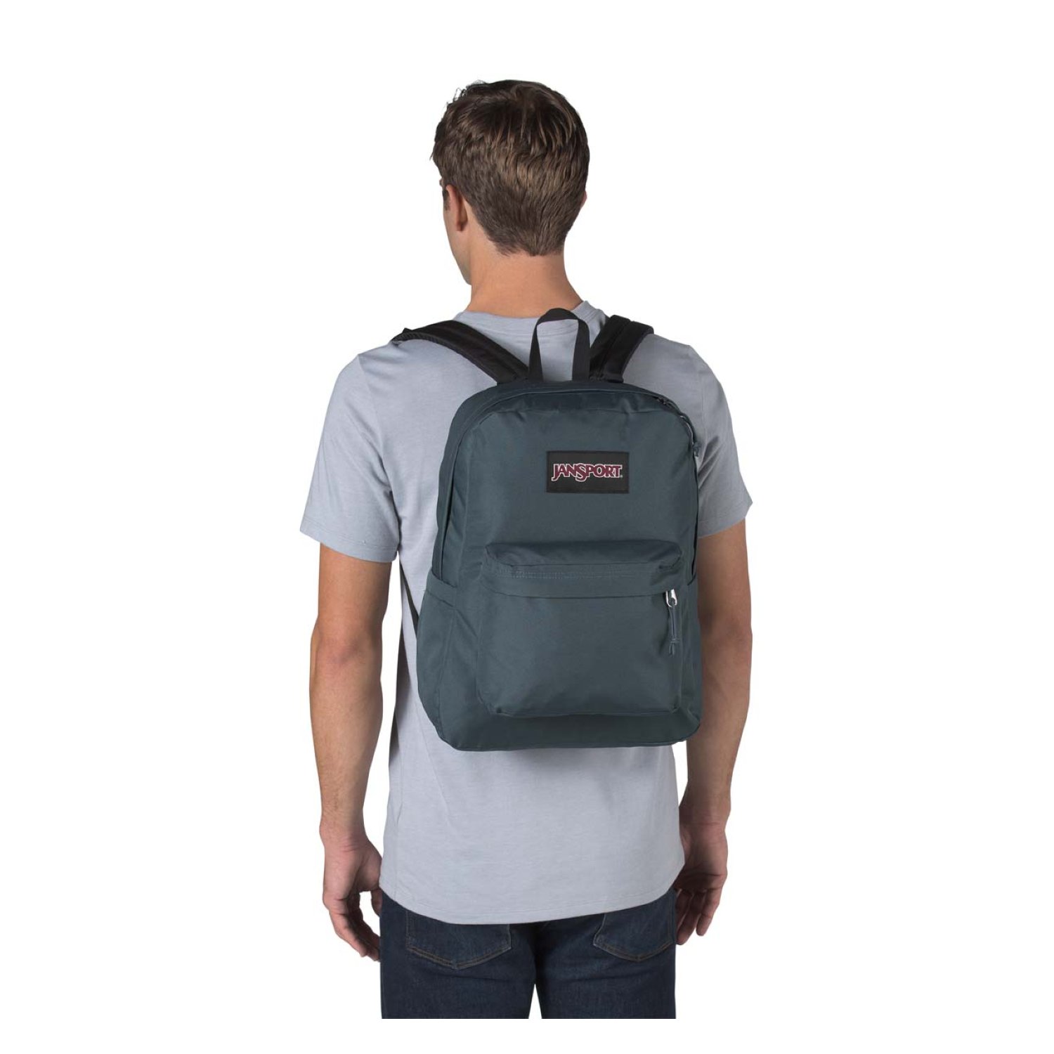 dark green jansport backpack