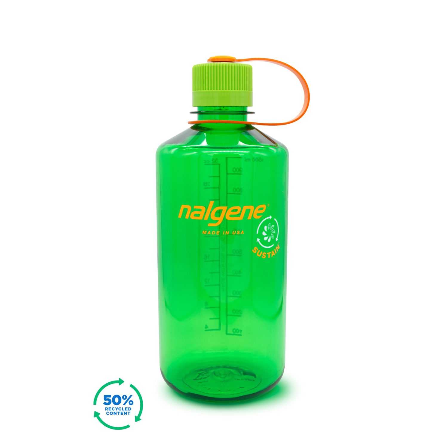 Buy Nalgene Oz Narrow Mouth Sustain Water Bottle Melon Ball In